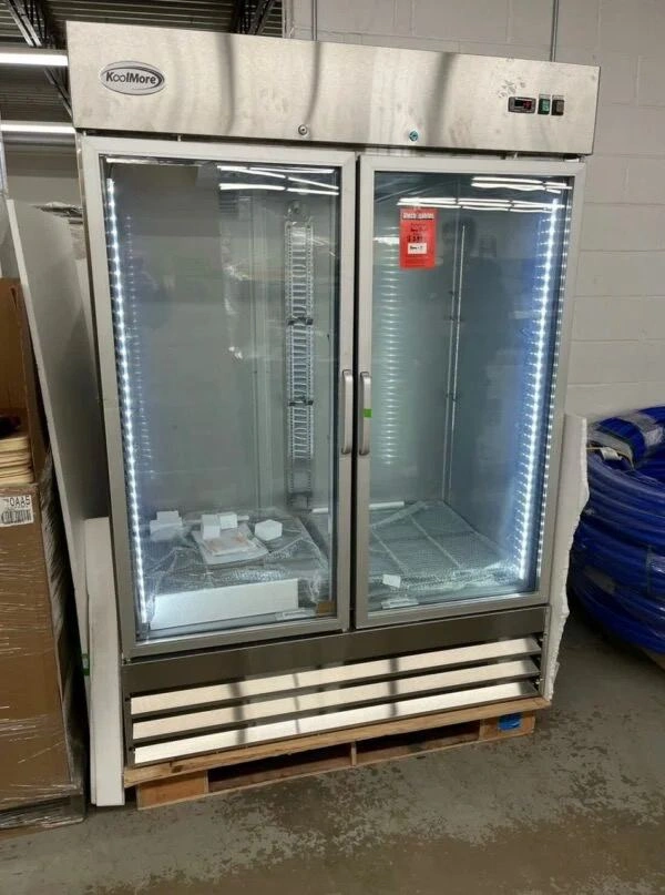 Glass Door Reach-In Freezer Pallet