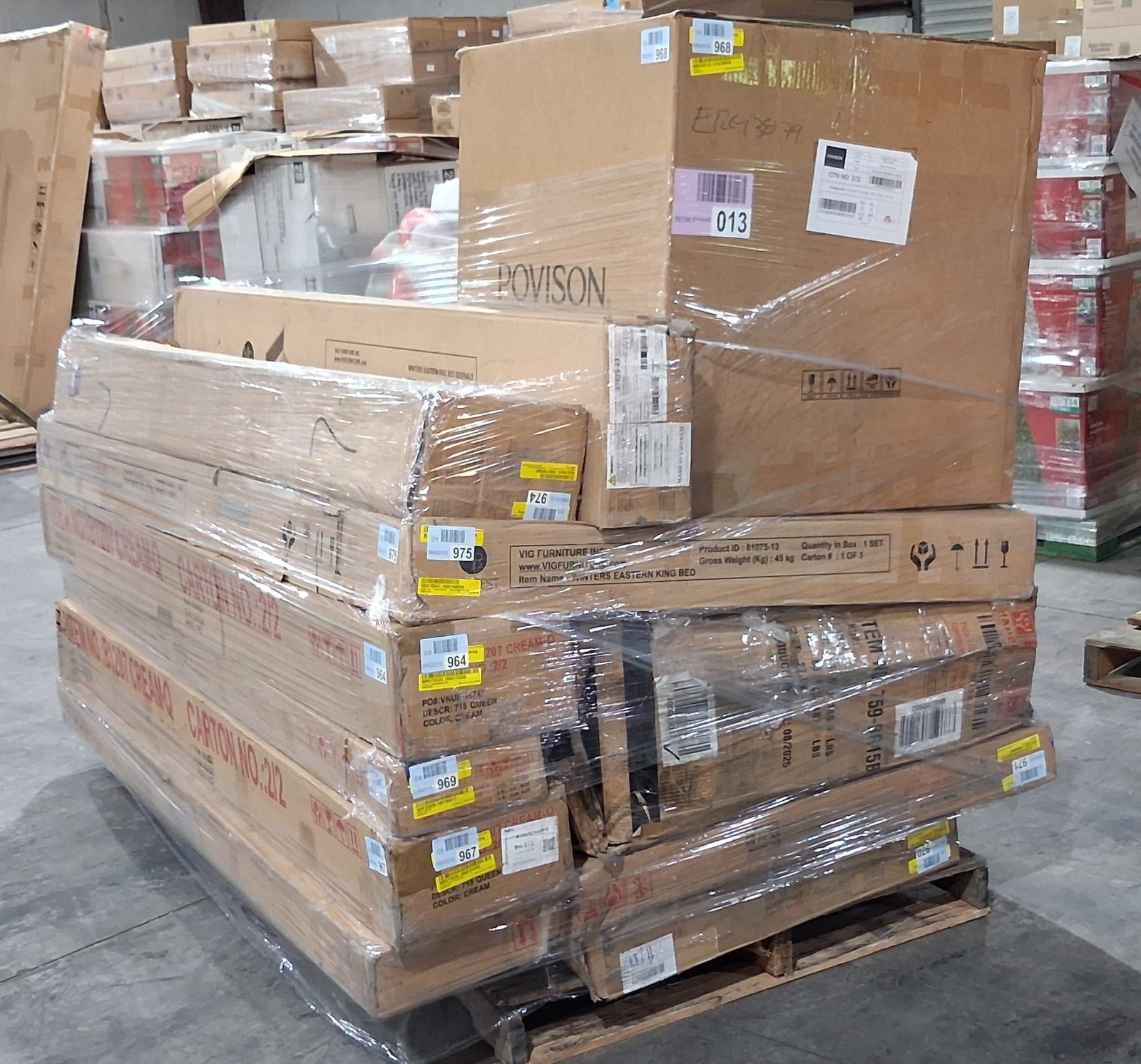 Wayfair Furniture Liquidation Pallets