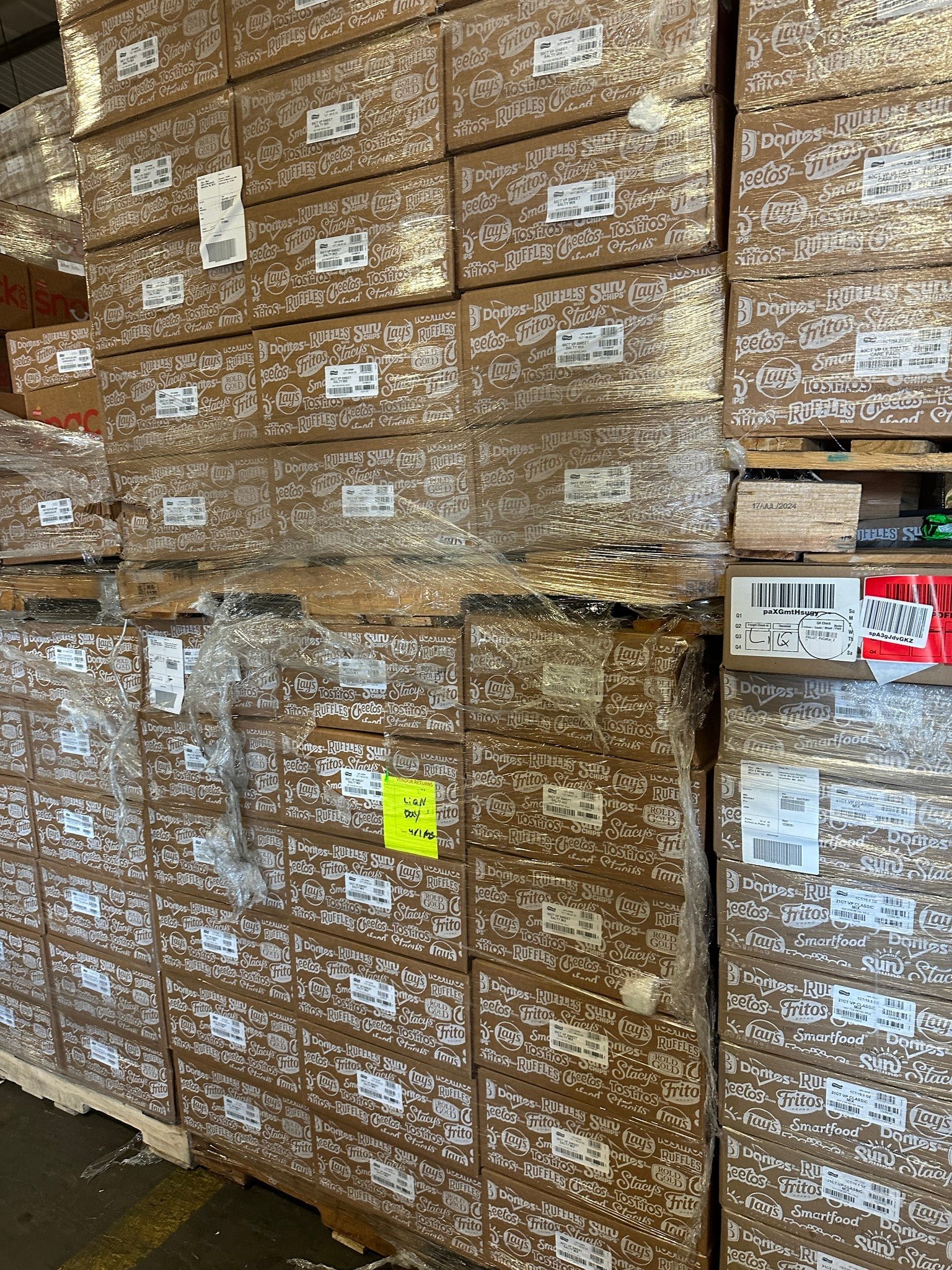 Chips Truckload Liquidation: Full Trailer of Wholesale Snack Chips