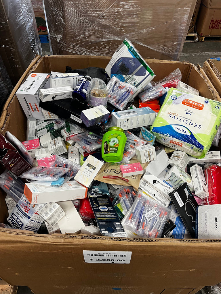 Health and personal care liquidation pallet