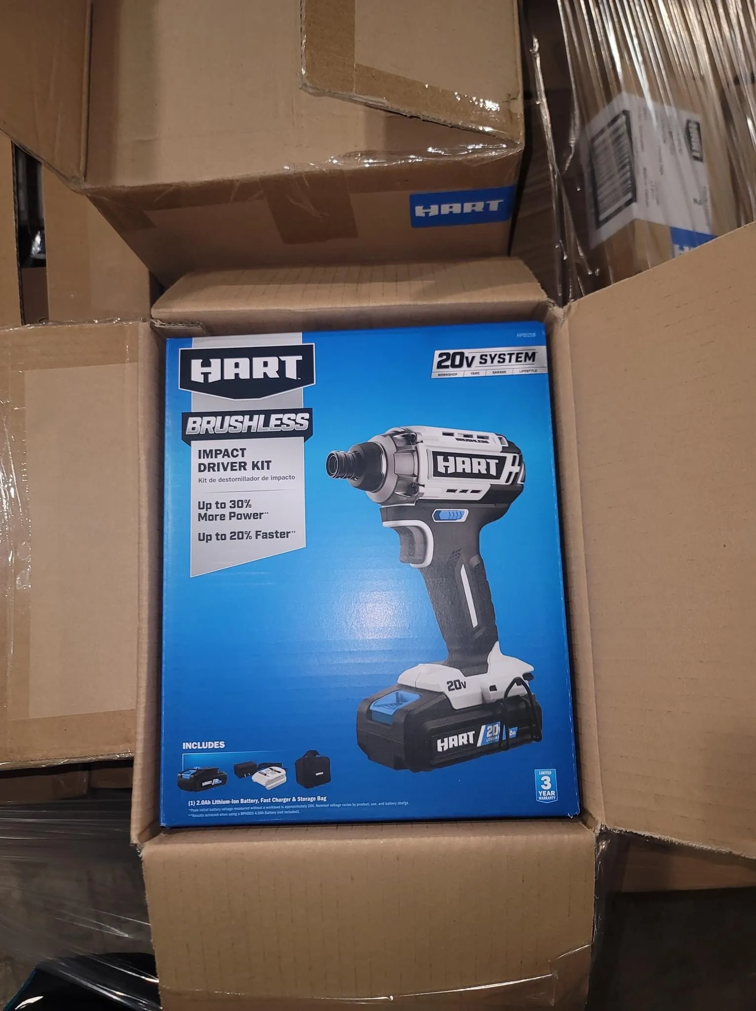 HART BRUSHLESS IMPACT DRIVER KIT Pallet