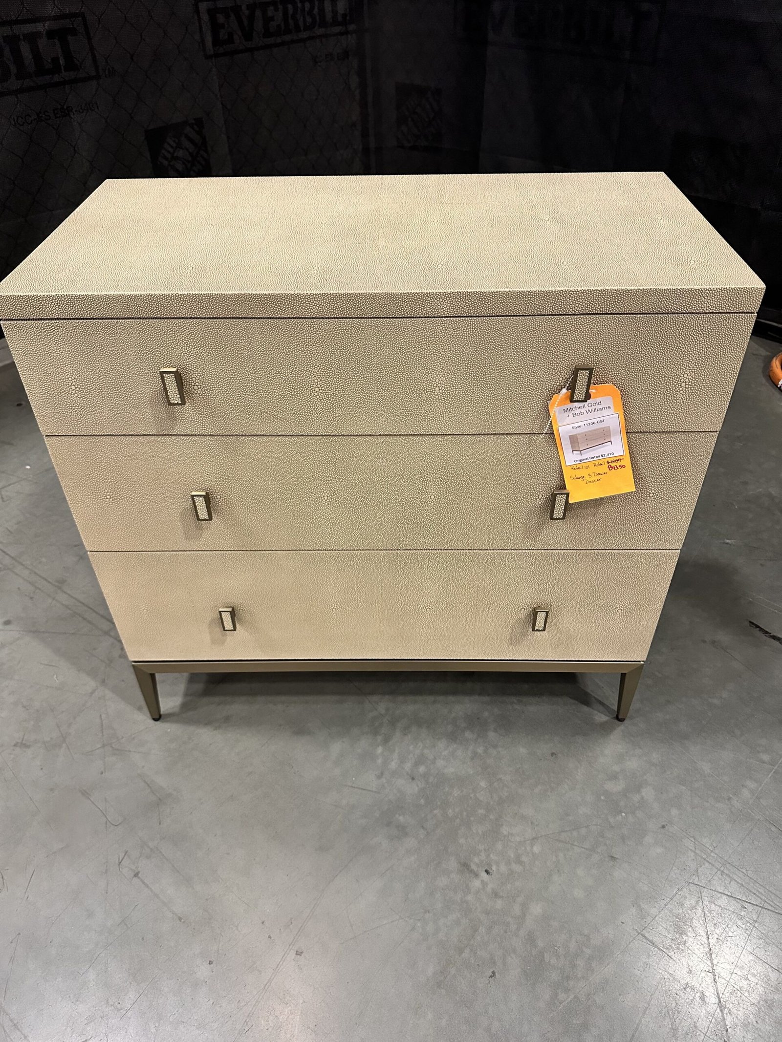 Mitchell Gold Bob Williams 3 Drawer Dresser Pallet