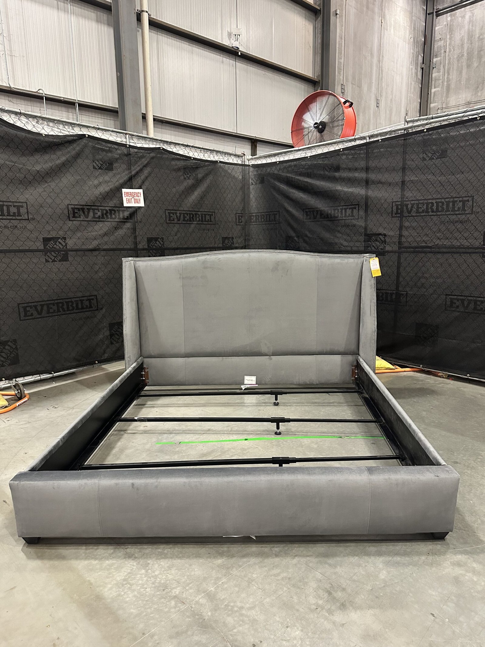 Celina King Bed: Mitchell Gold Performance Velvet Pallet