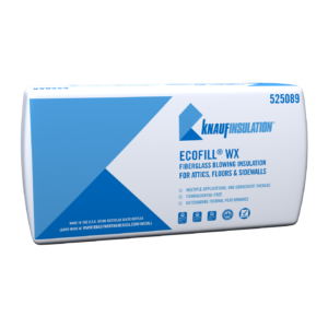 Knauf EcoFill WX fiberglass blowing insulation bag
