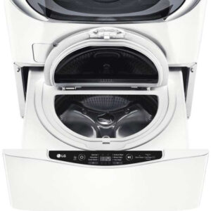 LG WD100CW SideKick pedestal washer in white