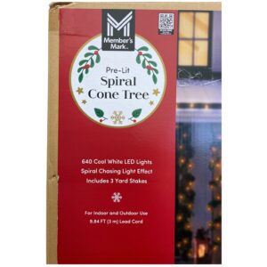 Member's Mark 7-foot pre-lit slim shimmer tree alternate product view