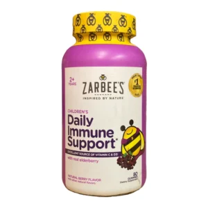 Zarbee's Children's Daily Immune Support gummies with real elderberry 80 count