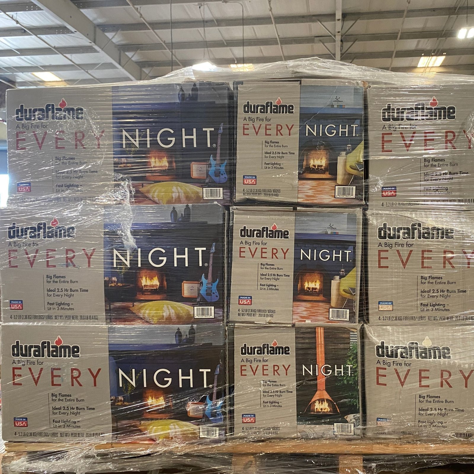 Wholesale Firelogs Pallet: 35 Assorted Logs