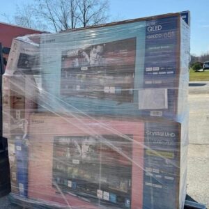 Flat Screen TV Pallet – 15–18 Units 50–85 Inch Smart TVs Wholesale