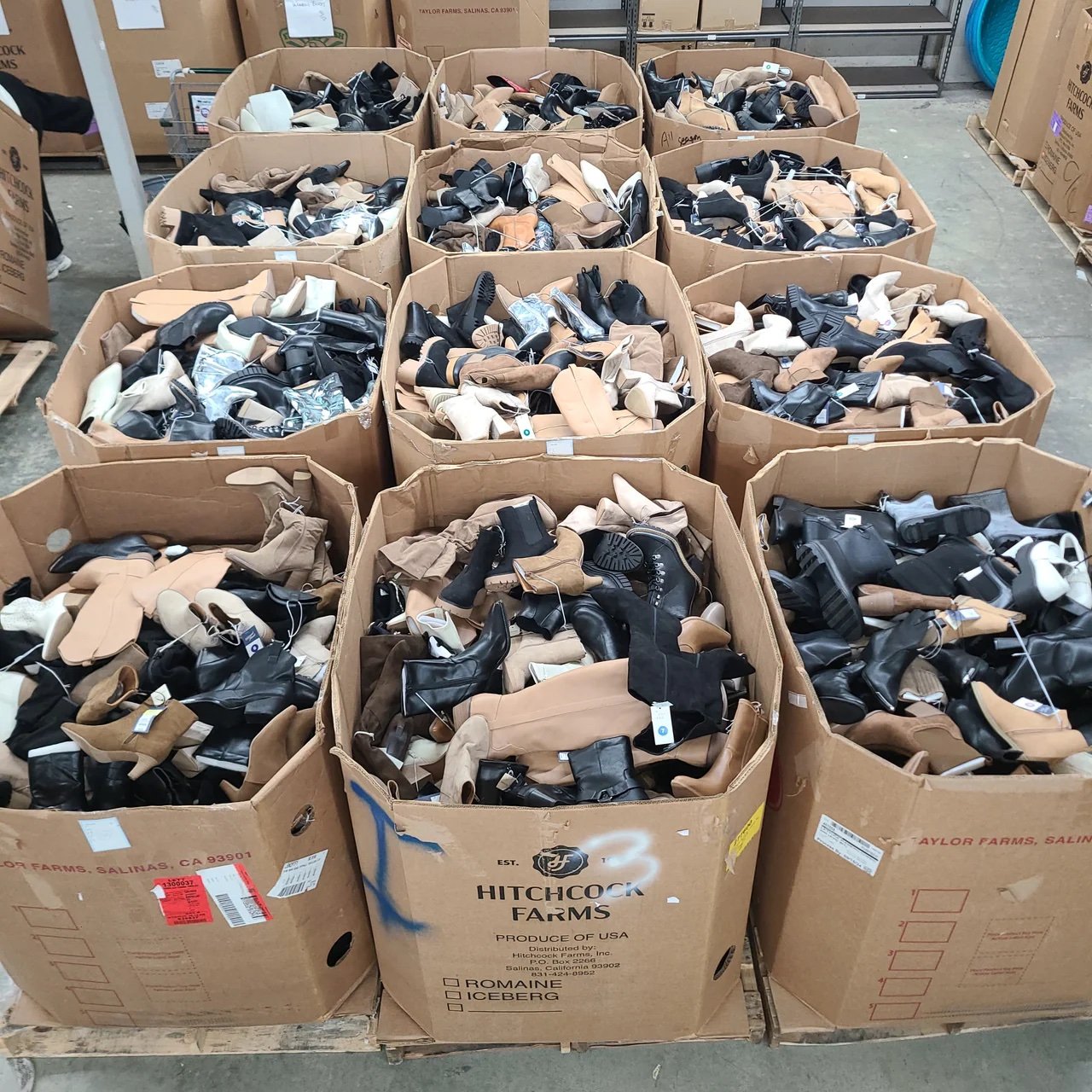 Target Womens Boots Truckload: 5,000 Pairs, 26 Pallets (Target & Amazon Mix)
