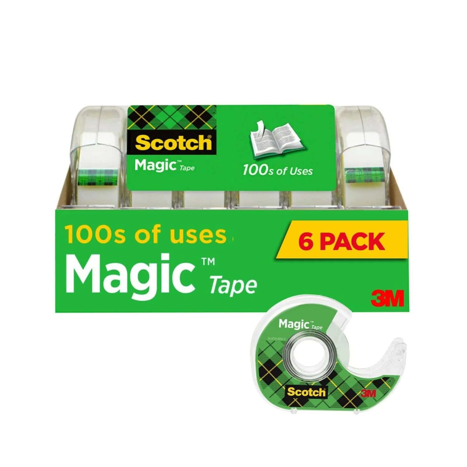 Scotch Magic Tape Tape Rolls with Dispensers