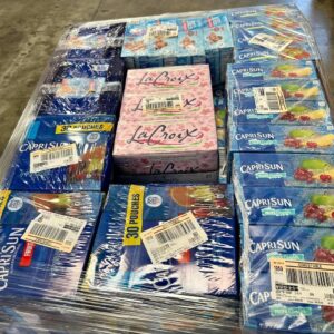 Mixed Beverages Wholesale Pallet: 250-300 Units of Sodas, Waters & Energy Drinks