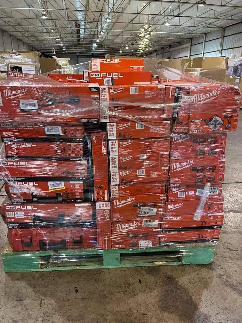 Milwaukee Tool Pallets – 60 Tools