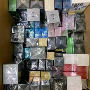 200-Unit Mixed Perfume Pallet: Wholesale Designer Fragrance Lot